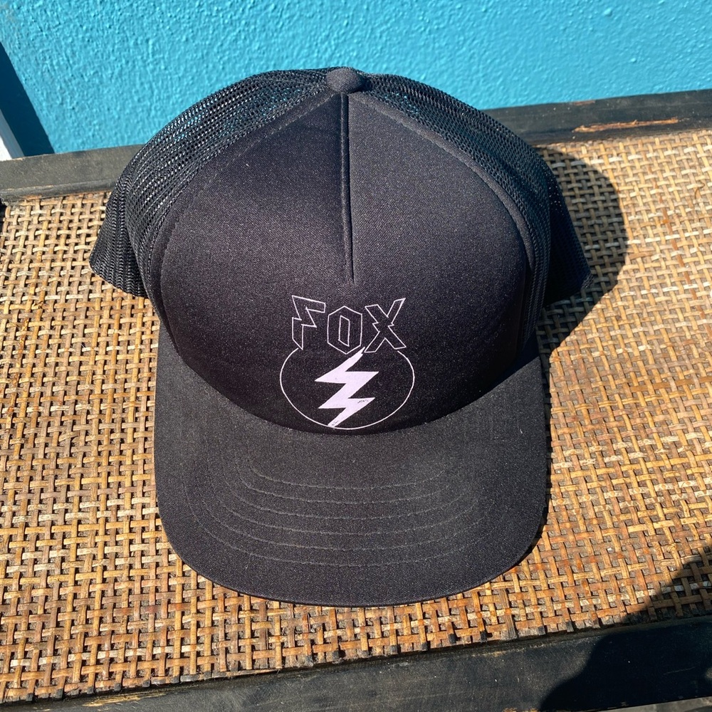 Womens Fox Black Trucker Hat
